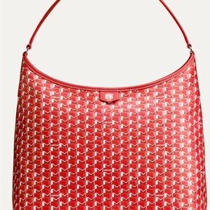 Moynat Red Print M hobo Shoulder Bag